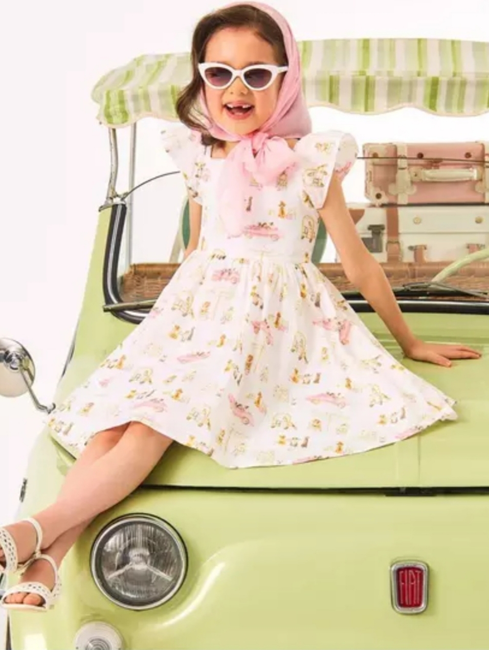 Janie & Jack Gray Malin Dog Days Dress